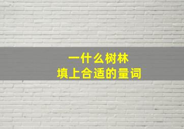 一什么树林 填上合适的量词